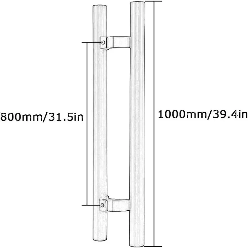 دستگیره مشکی، دستگیره لوله ای گرد استیل ضد زنگ برای درب شیشه ای منزل و اداره، دستگیره فشاری-کششی فلزی برای درب های قاب دار، 9 سایز، مشکی-1000×800 میلی متر دستگیره مشکی، دستگیره لوله ای گرد استیل ضد زنگ برای درب شیشه ای منزل و اداره، دستگیره فشاری-کششی فلزی برای درب های قاب دار، 9 سایز، مشکی-1000×800 میلی متر