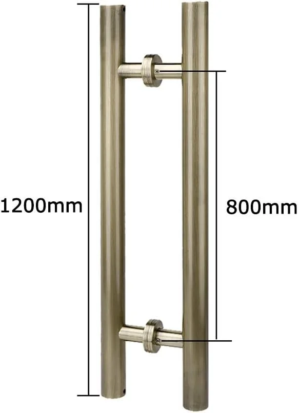 دستگیره ضخیم درب استیل ضد زنگ برای منزل، دفتر کار، درب شیشه ای، دستگیره فشاری-کششی درب قاب دار، درب کشویی - برنزی، 8 سایز، برنزی - 1200×800 میلی متر دستگیره ضخیم درب استیل ضد زنگ برای منزل، دفتر کار، درب شیشه ای، دستگیره فشاری-کششی درب قاب دار، درب کشویی - برنزی، 8 سایز، برنزی - 1200×800 میلی متر