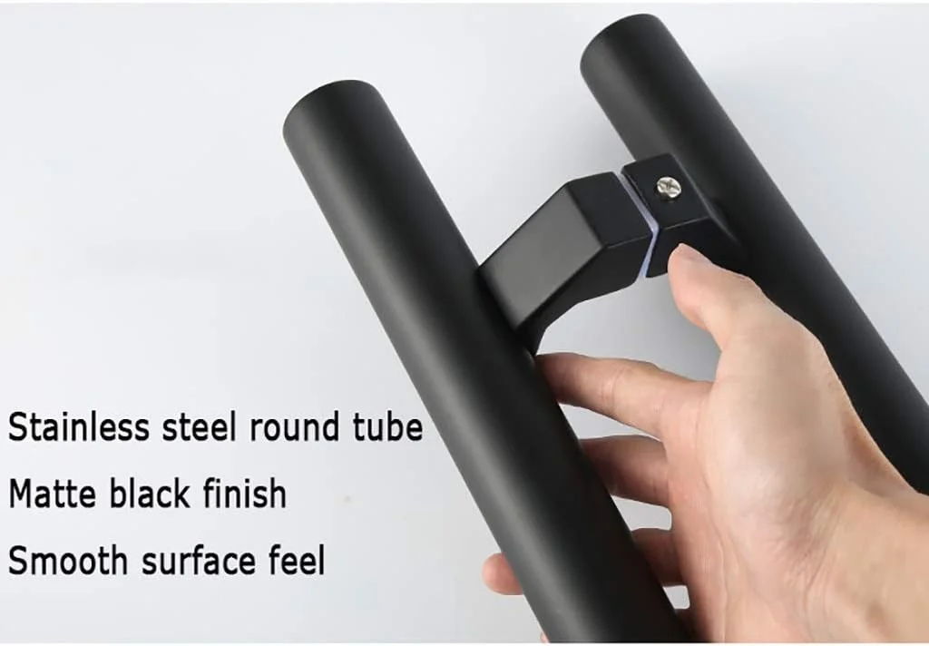 دستگیره مشکی، دستگیره لوله ای گرد استیل ضد زنگ برای درب شیشه ای منزل و اداره، دستگیره فشاری-کششی فلزی برای درب های قاب دار، 9 سایز، مشکی-1000×800 میلی متر دستگیره مشکی، دستگیره لوله ای گرد استیل ضد زنگ برای درب شیشه ای منزل و اداره، دستگیره فشاری-کششی فلزی برای درب های قاب دار، 9 سایز، مشکی-1000×800 میلی متر