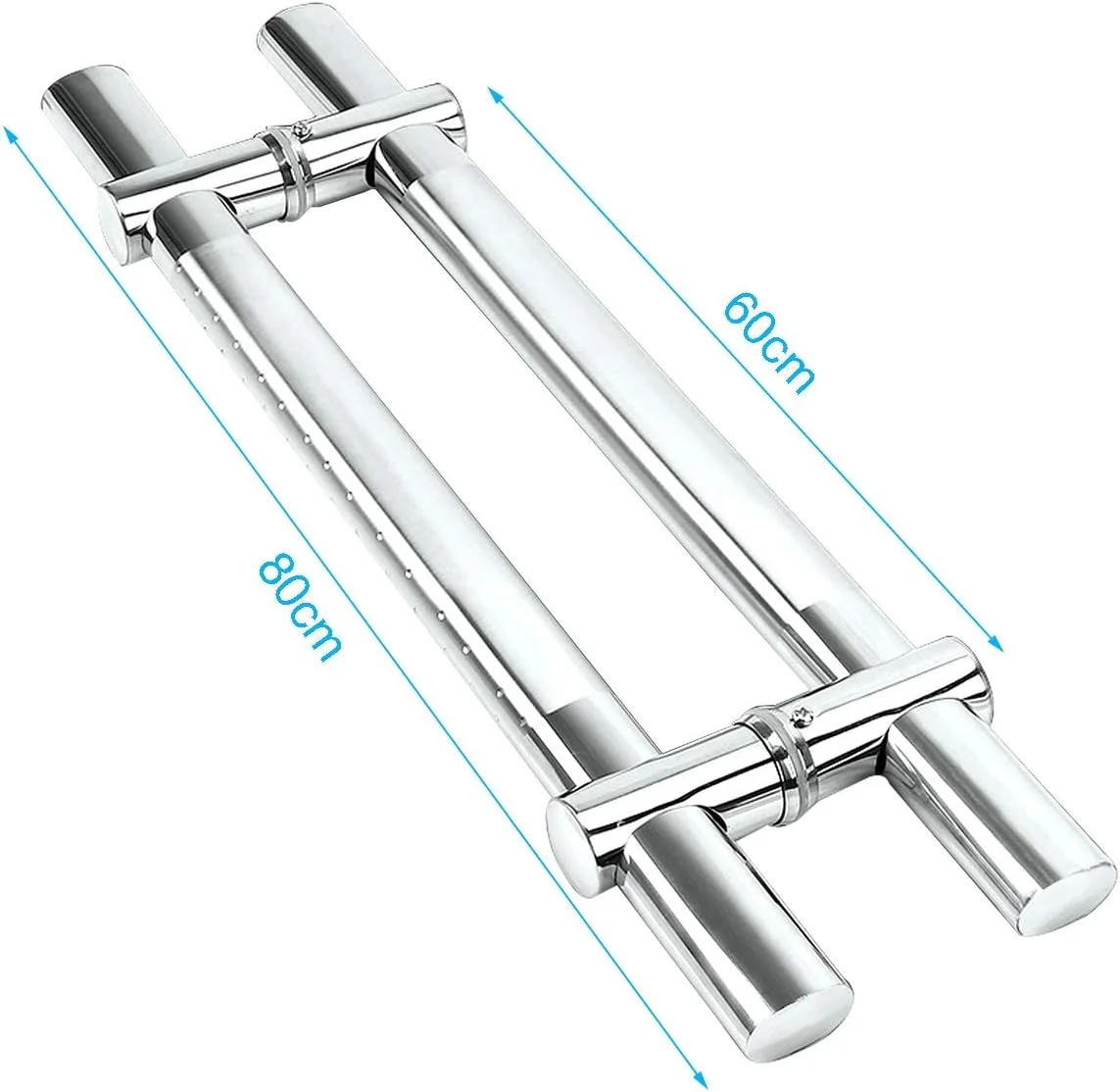 دستگیره درب کشویی انبار، دستگیره درب شیشه ای ضخیم شده، دستگیره درب لوله ای تخت سنگین، برای فروشگاه خانه گاراژ دفتر - دستگیره درب استیل ضد زنگ -، 80 * 60 سانتی متر دستگیره درب کشویی انبار، دستگیره درب شیشه ای ضخیم شده، دستگیره درب لوله ای تخت سنگین، برای فروشگاه خانه گاراژ دفتر - دستگیره درب استیل ضد زنگ -، 80 * 60 سانتی متر