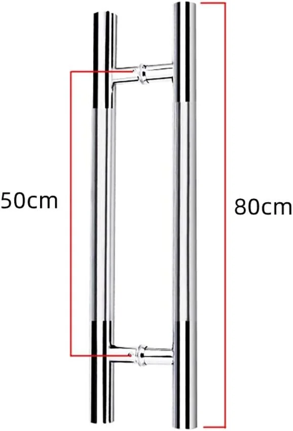 دستگیره درب کشویی انبار، دستگیره درب شیشه ای استیل ضد زنگ برس خورده، دستگیره فشاری-کششی درب اداری/دستگیره درب چوبی منزل، 7 سایز، 80x50 سانتی متر دستگیره درب کشویی انبار، دستگیره درب شیشه ای استیل ضد زنگ برس خورده، دستگیره فشاری-کششی درب اداری/دستگیره درب چوبی منزل، 7 سایز، 80x50 سانتی متر
