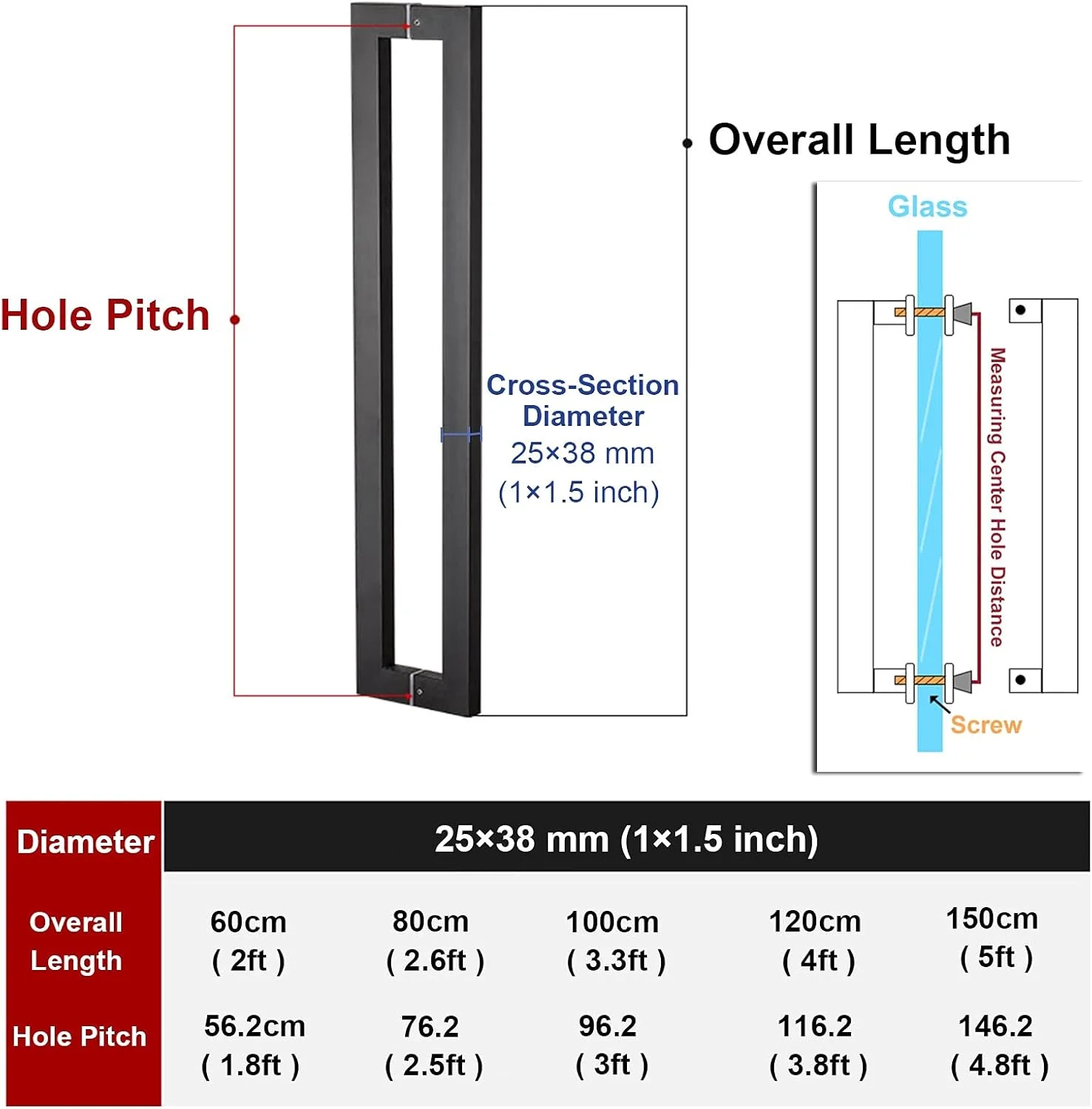 دستگیره کششی درب انبار، مناسب برای درب های داخلی و خارجی، دستگیره درب شیشه ای حمام، دستگیره مدرن کشویی درب انبار، مستطیلی دو طرفه، نقره ای - 60 سانتی متر دستگیره کششی درب انبار، مناسب برای درب های داخلی و خارجی، دستگیره درب شیشه ای حمام، دستگیره مدرن کشویی درب انبار، مستطیلی دو طرفه، نقره ای - 60 سانتی متر