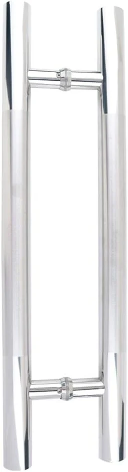 دستگیره درب لوله ای گرد ضخیم استیل ضد زنگ، مناسب برای درب شیشه ای منزل، دفتر کار، حمام و درب کشویی، 800×500 میلی متر