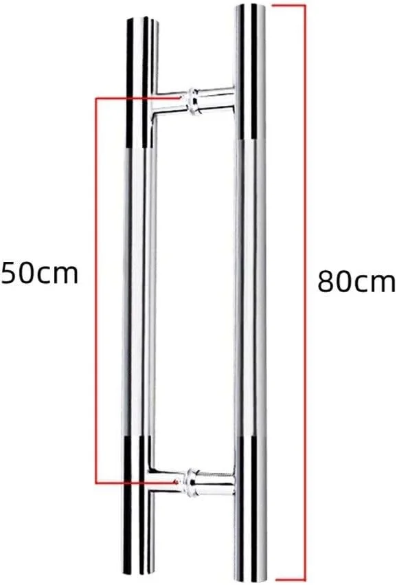 دستگیره درب کشویی انبار، دستگیره درب شیشه ای استیل ضد زنگ برس خورده، دستگیره فشاری-کششی درب اداری/دستگیره درب چوبی منزل، 7 سایز، 80x50 سانتی متر دستگیره درب کشویی انبار، دستگیره درب شیشه ای استیل ضد زنگ برس خورده، دستگیره فشاری-کششی درب اداری/دستگیره درب چوبی منزل، 7 سایز، 80x50 سانتی متر