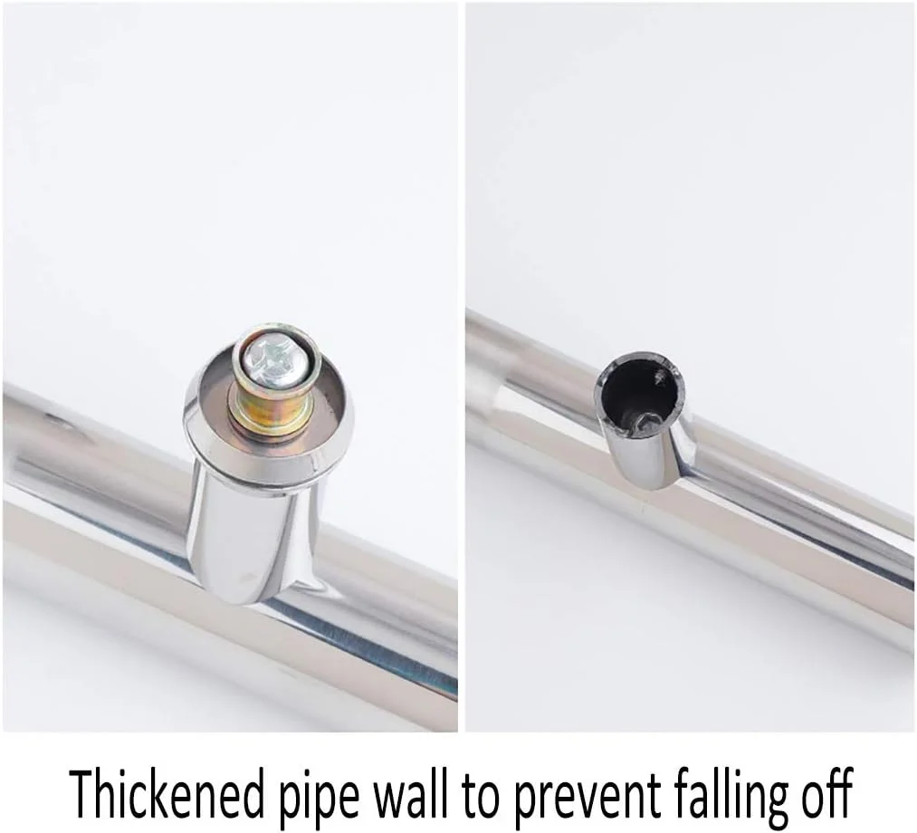 دستگیره درب لوله ای گرد ضخیم استیل ضد زنگ، مناسب برای درب شیشه ای منزل، دفتر کار، حمام و درب کشویی، 800×500 میلی متر دستگیره درب لوله ای گرد ضخیم استیل ضد زنگ، مناسب برای درب شیشه ای منزل، دفتر کار، حمام و درب کشویی، 800×500 میلی متر