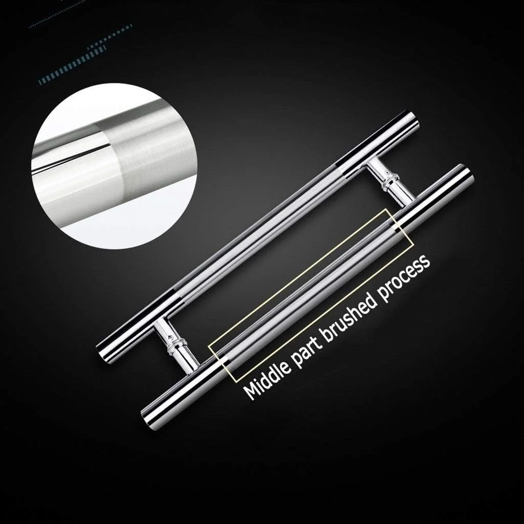 دستگیره درب کشویی انبار، دستگیره درب شیشه ای استیل ضد زنگ برس خورده، دستگیره فشاری-کششی درب اداری/دستگیره درب چوبی منزل، 7 سایز، 80x50 سانتی متر دستگیره درب کشویی انبار، دستگیره درب شیشه ای استیل ضد زنگ برس خورده، دستگیره فشاری-کششی درب اداری/دستگیره درب چوبی منزل، 7 سایز، 80x50 سانتی متر