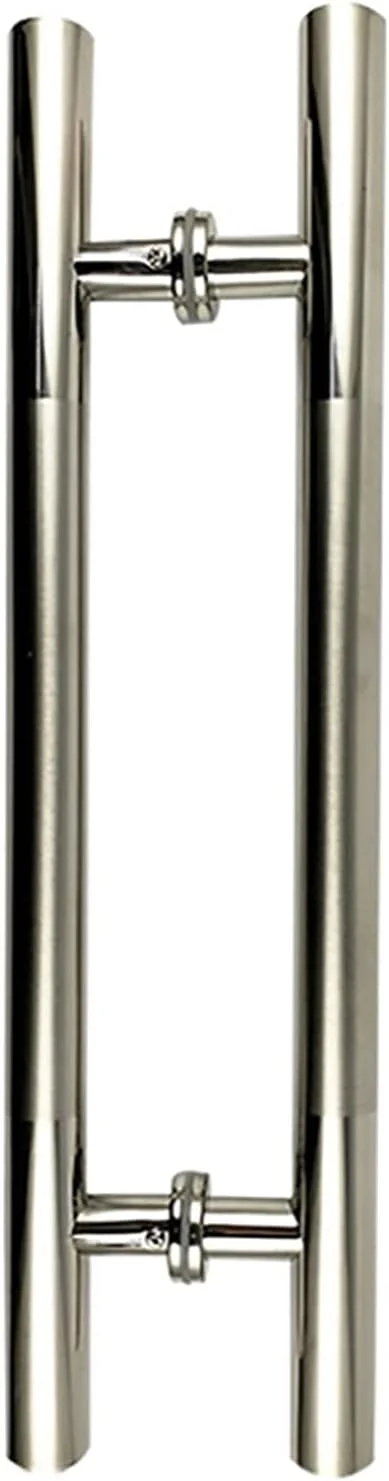 دستگیره درب لوله ای گرد برس خورده استیل 304 بادوام، دستگیره کششی-فشاری درب شیشه ای، نرده لغزنده درب چوبی، 38×1200×800 میلی متر