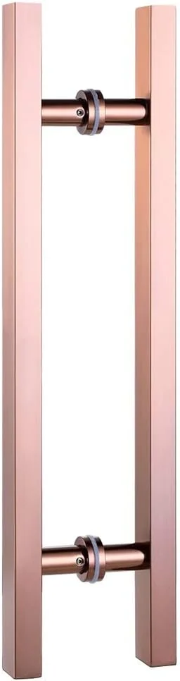 دستگیره درب، دستگیره لوله مربعی استیل ضد زنگ سنگین، دستگیره فشاری-کششی درب شیشه ای/دستگیره درب چوبی انبار، 1200×800 میلی متر