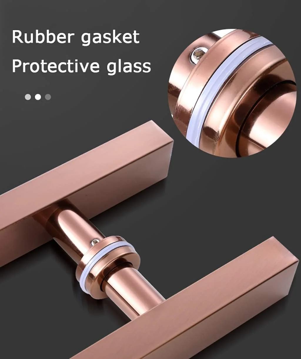 دستگیره درب، دستگیره لوله مربعی استیل ضد زنگ سنگین، دستگیره فشاری-کششی درب شیشه ای/دستگیره درب چوبی انبار، 1200×800 میلی متر دستگیره درب، دستگیره لوله مربعی استیل ضد زنگ سنگین، دستگیره فشاری-کششی درب شیشه ای/دستگیره درب چوبی انبار، 1200×800 میلی متر