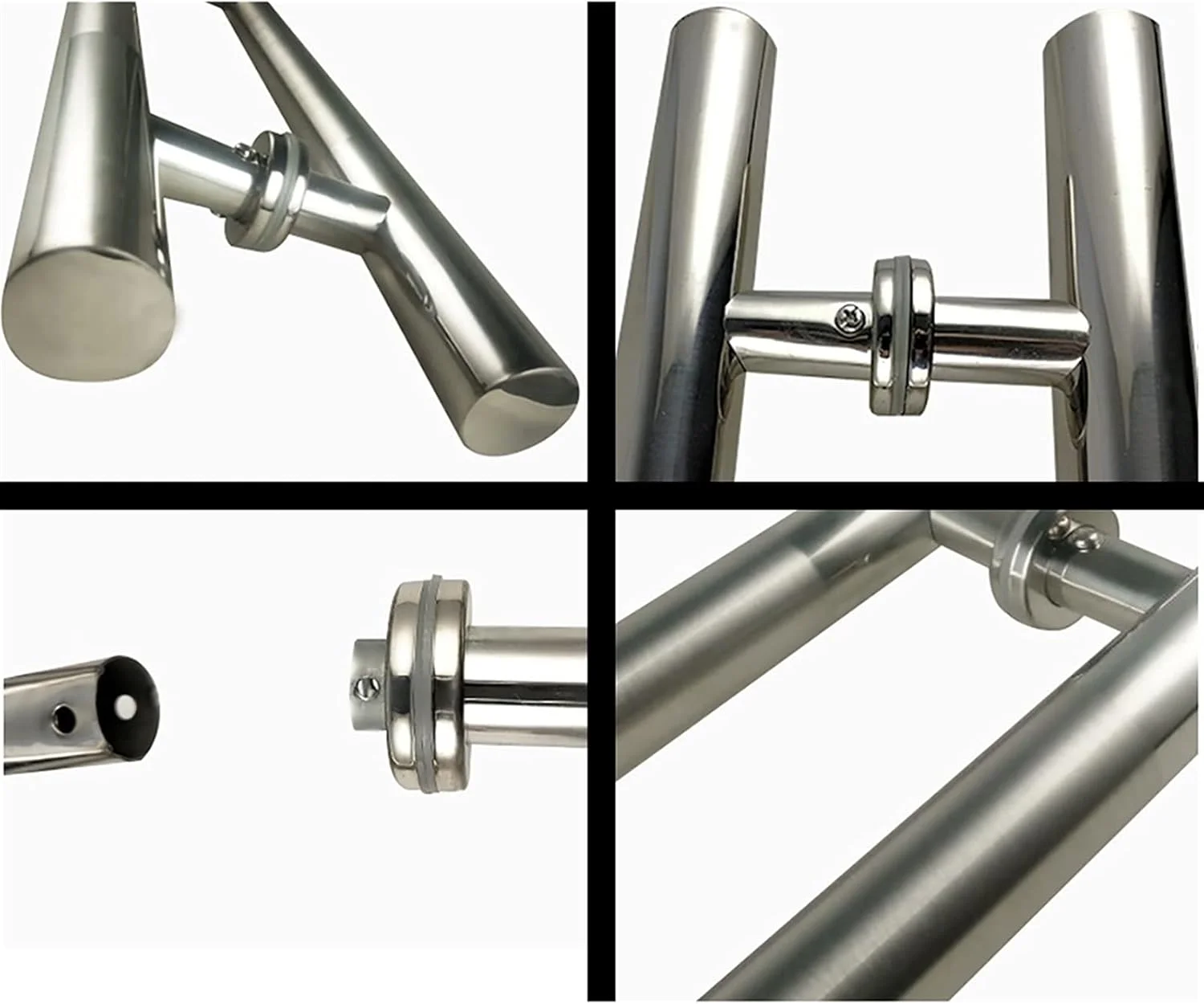 دستگیره درب لوله ای گرد برس خورده استیل 304 بادوام، دستگیره کششی-فشاری درب شیشه ای، نرده لغزنده درب چوبی، 38×1200×800 میلی متر دستگیره درب لوله ای گرد برس خورده استیل 304 بادوام، دستگیره کششی-فشاری درب شیشه ای، نرده لغزنده درب چوبی، 38×1200×800 میلی متر