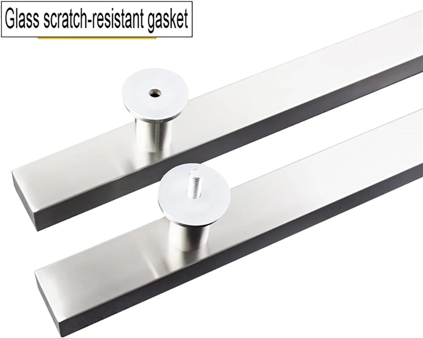 دستگیره درب کشویی شیشه ای اداری لوله مربعی استیل ضد زنگ برس خورده، مناسب برای درب های چوبی منزل، 6 سایز، 800×500 میلی متر دستگیره درب کشویی شیشه ای اداری لوله مربعی استیل ضد زنگ برس خورده، مناسب برای درب های چوبی منزل، 6 سایز، 800×500 میلی متر