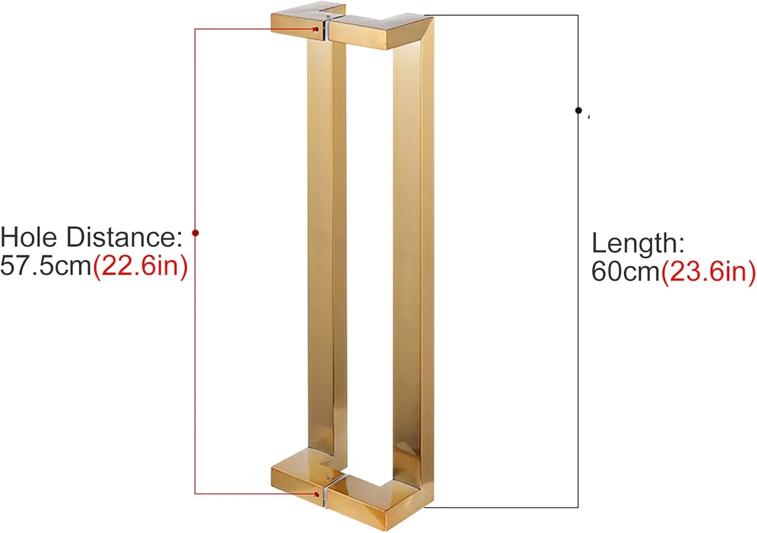 دستگیره درب کشویی استیل ضد زنگ برای درب های داخلی و خارجی، دستگیره مدرن درب چوبی انبار، شامل کیت ها، مشکی - 60 سانتی متر دستگیره درب کشویی استیل ضد زنگ برای درب های داخلی و خارجی، دستگیره مدرن درب چوبی انبار، شامل کیت ها، مشکی - 60 سانتی متر