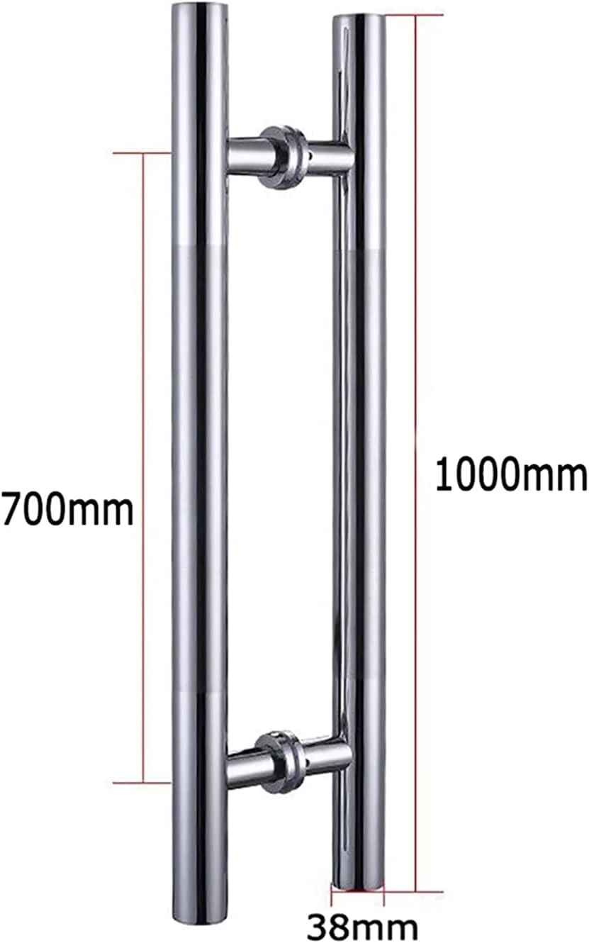 دستگیره درب لوله ای گرد استیل ضد زنگ برس خورده / دستگیره فشاری-کششی درب شیشه ای اداری / دستگیره درب چوبی کشویی انبار - 8 سایز، 1000×700×38 میلی متر دستگیره درب لوله ای گرد استیل ضد زنگ برس خورده / دستگیره فشاری-کششی درب شیشه ای اداری / دستگیره درب چوبی کشویی انبار - 8 سایز، 1000×700×38 میلی متر