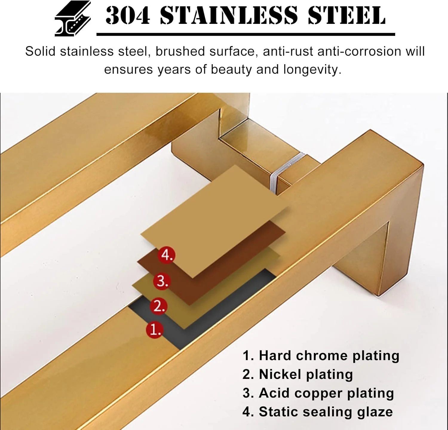 دستگیره درب فولادی ضد زنگ سنگین، سطح صاف و صیقلی، دستگیره درب شیشه ای ضد زنگ، مناسب برای درب های داخلی و خارجی، مشکی - 120 سانتی متر (47 اینچ) دستگیره درب فولادی ضد زنگ سنگین، سطح صاف و صیقلی، دستگیره درب شیشه ای ضد زنگ، مناسب برای درب های داخلی و خارجی، مشکی - 120 سانتی متر (47 اینچ)