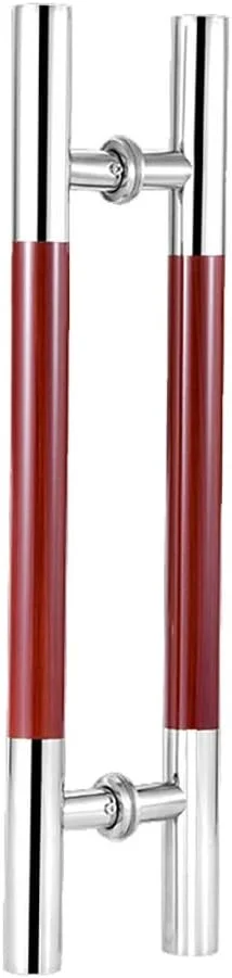 دستگیره درب، دستگیره فشاری-کششی درب شیشه ای فروشگاه خانگی، دستگیره کشویی درب چوبی انبار، دستگیره لوله ای گرد استیل ضد زنگ بادوام، A-1000×700mm