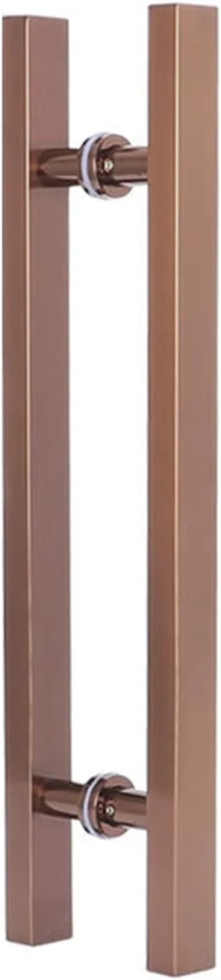 دستگیره درب انبار سنگین، دستگیره کششی درب ورودی برای فروشگاه اداری حمام، دستگیره فشاری درب چوبی شیشه ای داخلی، رزگلد-120cm(47 1/4")*80cm