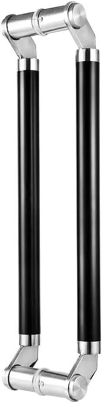 دستگیره درب کشویی مدرن، میله دستگیره سنگین، سخت افزار دستگیره درب داخلی/خارجی استیل ضد زنگ، برای درب شیشه ای/چوبی، مشکی مات - 120 سانتی متر