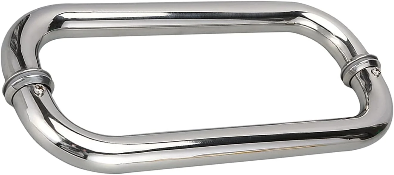 دستگیره درب شیشه ای کشویی و فشاری، دستگیره های درب حمام و دوش استیل ضد زنگ سنگین، برای جایگزینی دستگیره های درب قدیمی یا آسیب دیده، 300 میلی متر