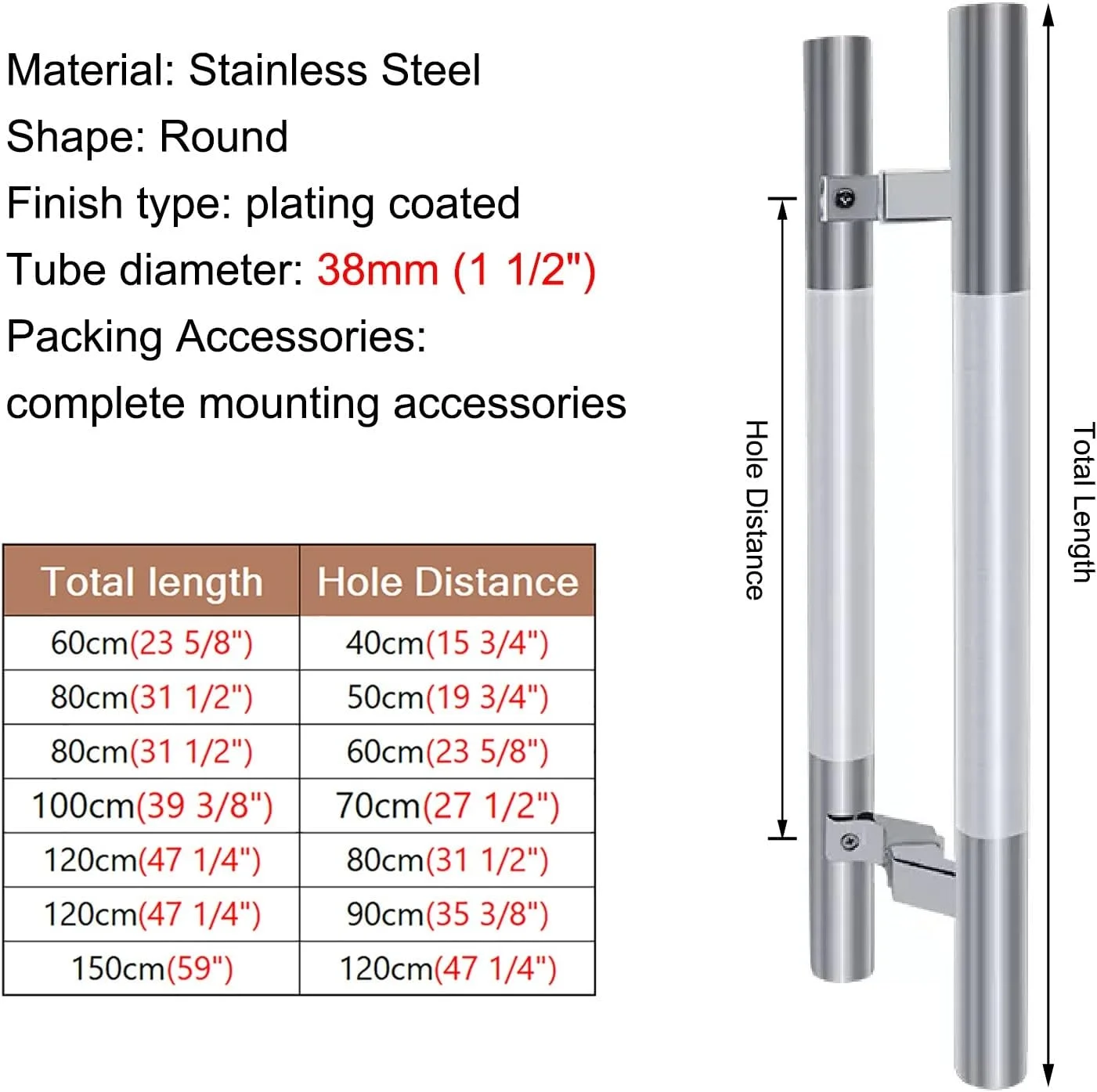 دستگیره های درب کششی فشاری برس خورده، دستگیره کشویی درب انبار H شکل با پیچ های نصب، میله فشاری درب دو طرفه برای درب چوبی درب شیشه ای حمام، 80 سانتی متر (31 1/2 اینچ) 50 سانتی متر دستگیره های درب کششی فشاری برس خورده، دستگیره کشویی درب انبار H شکل با پیچ های نصب، میله فشاری درب دو طرفه برای درب چوبی درب شیشه ای حمام، 80 سانتی متر (31 1/2 اینچ) 50 سانتی متر