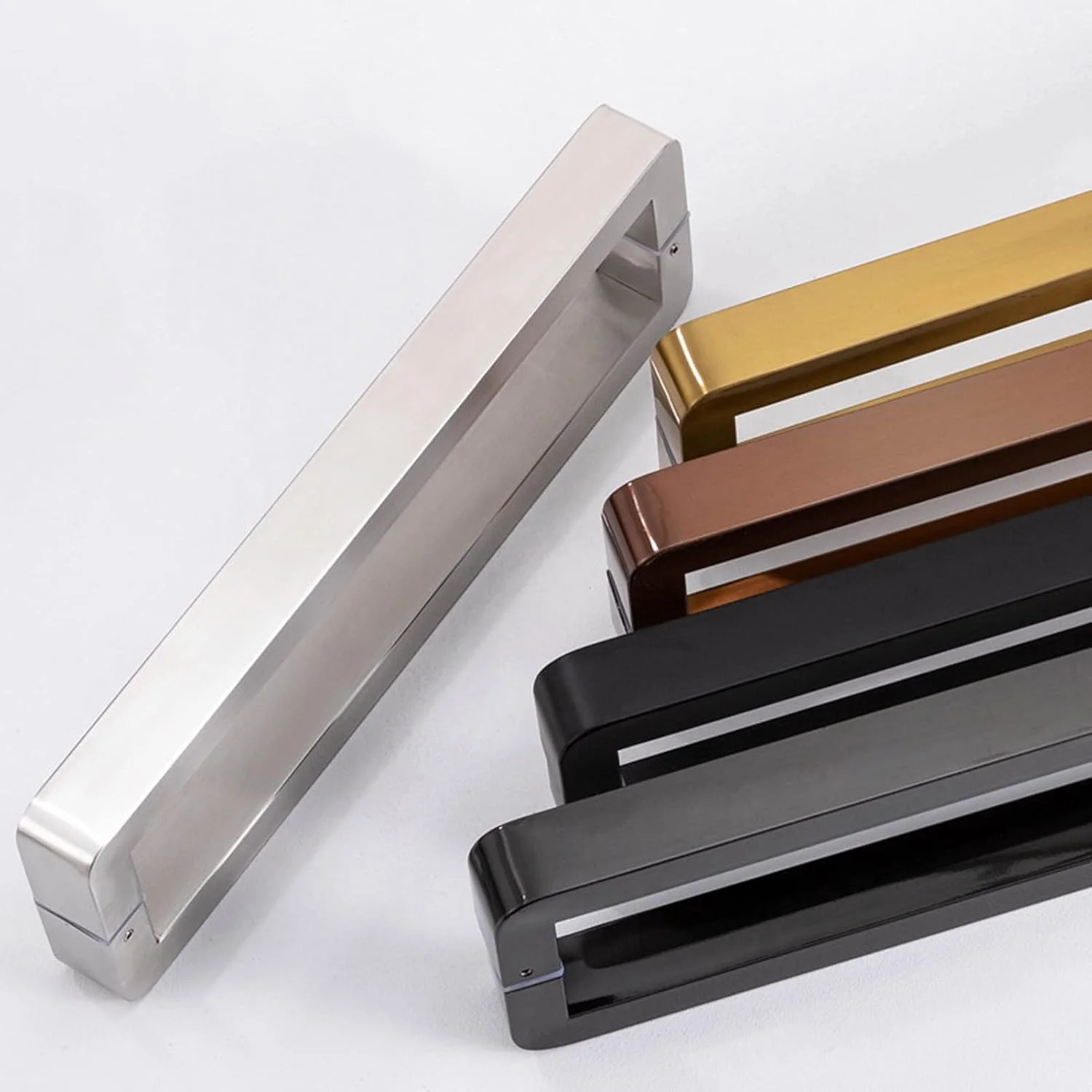 دستگیره مربعی استیل ضد زنگ، دستگیره درب کشویی به سبک مدرن، دستگیره درب شیشه ای با سطح صاف و صیقلی، طراحی شیک و تمیز، نقره ای - 82.5 سانتی متر دستگیره مربعی استیل ضد زنگ، دستگیره درب کشویی به سبک مدرن، دستگیره درب شیشه ای با سطح صاف و صیقلی، طراحی شیک و تمیز، نقره ای - 82.5 سانتی متر