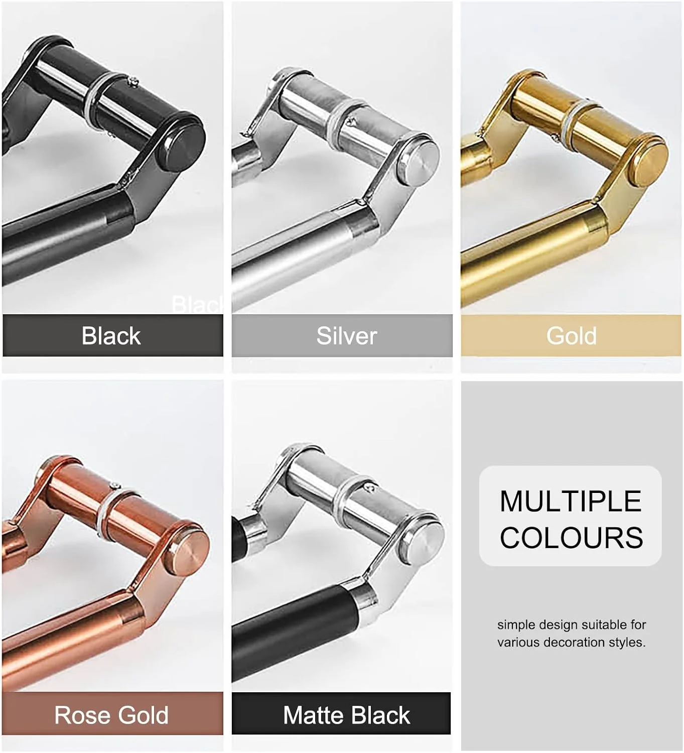 دستگیره درب کشویی مدرن، میله دستگیره سنگین، سخت افزار دستگیره درب داخلی/خارجی استیل ضد زنگ، برای درب شیشه ای/چوبی، مشکی مات - 120 سانتی متر دستگیره درب کشویی مدرن، میله دستگیره سنگین، سخت افزار دستگیره درب داخلی/خارجی استیل ضد زنگ، برای درب شیشه ای/چوبی، مشکی مات - 120 سانتی متر