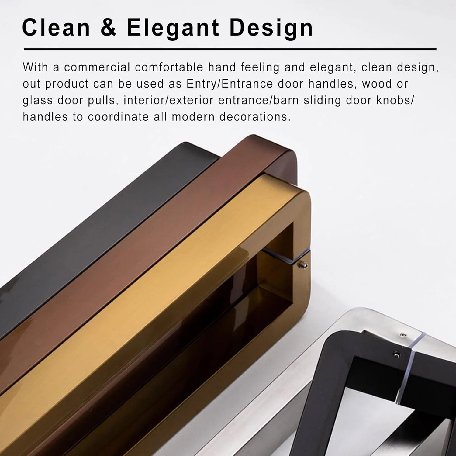 دستگیره مربعی استیل ضد زنگ، دستگیره درب کشویی به سبک مدرن، دستگیره درب شیشه ای با سطح صاف و صیقلی، طراحی شیک و تمیز، نقره ای - 82.5 سانتی متر دستگیره مربعی استیل ضد زنگ، دستگیره درب کشویی به سبک مدرن، دستگیره درب شیشه ای با سطح صاف و صیقلی، طراحی شیک و تمیز، نقره ای - 82.5 سانتی متر