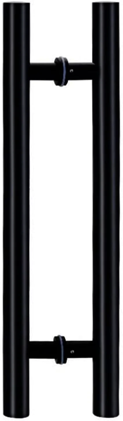 دستگیره در برای درهای شیشه ای کشویی، دستگیره میله ای فشاری دو طرفه، دستگیره در حمام گرد، برای فضای داخلی و خارجی، مشکی مات - 60cm(23 5/8")*40cm دستگیره در برای درهای شیشه ای کشویی، دستگیره میله ای فشاری دو طرفه، دستگیره در حمام گرد، برای فضای داخلی و خارجی، مشکی مات - 60cm(23 5/8")*40cm