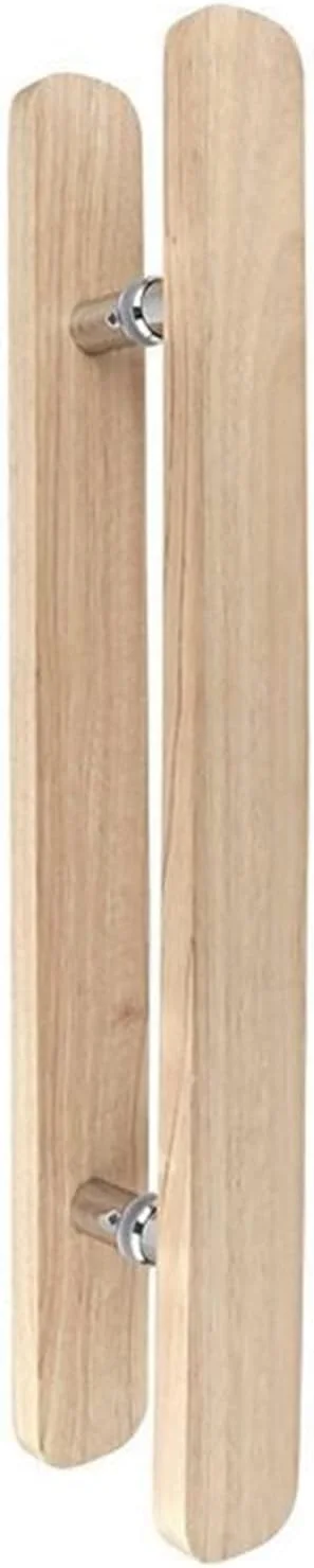 دستگیره درب کشویی انبار، دستگیره درب ورودی، دستگیره مستطیلی چوبی برای درب های شیشه ای، دستگیره بلند سفارشی با سخت افزار استیل ضد زنگ، عرض 8 سانتی متر - طول 80 سانتی متر - 50 سانتی متر