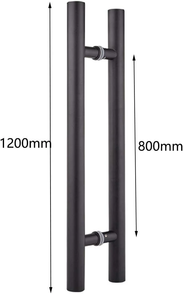 دستگیره درب کشویی انبار، دستگیره درب شیشه ای مشکی، دستگیره درب کشویی تجاری لوله ای استیل ضد زنگ، 5 سایز، 1200 * 800 میلی متر دستگیره درب کشویی انبار، دستگیره درب شیشه ای مشکی، دستگیره درب کشویی تجاری لوله ای استیل ضد زنگ، 5 سایز، 1200 * 800 میلی متر