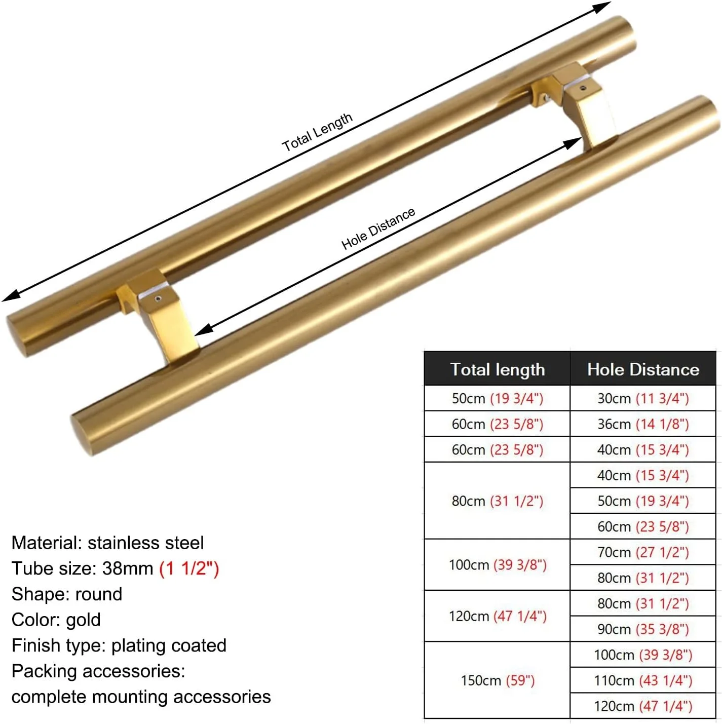 دستگیره های کششی درب شیشه ای انبار، دستگیره فشاری و کششی H شکل برای درب ورودی فروشگاه اداری، دستگیره درب حمام، نصب ساده، طلایی-100 سانتی متر دستگیره های کششی درب شیشه ای انبار، دستگیره فشاری و کششی H شکل برای درب ورودی فروشگاه اداری، دستگیره درب حمام، نصب ساده، طلایی-100 سانتی متر