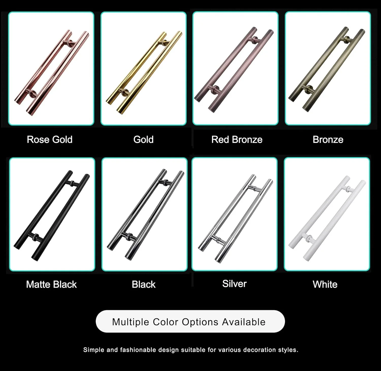 دستگیره کشویی درب انبار برای درب چوبی و شیشه ای، دستگیره سخت افزاری گرد با لوازم جانبی، دستگیره درب ورودی، برنز قرمز - 150 سانتی متر * 110 سانتی متر دستگیره کشویی درب انبار برای درب چوبی و شیشه ای، دستگیره سخت افزاری گرد با لوازم جانبی، دستگیره درب ورودی، برنز قرمز - 150 سانتی متر * 110 سانتی متر