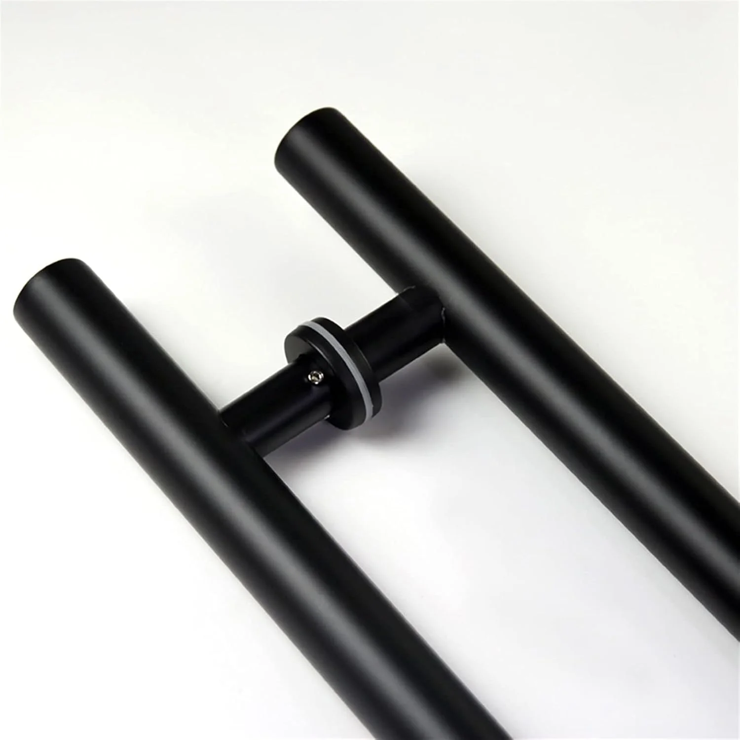 دستگیره درب سخت افزاری، دستگیره درب کشویی لوله گرد استیل مشکی، دستگیره فشاری-کششی درب شیشه ای چوبی، 4 طول، 600×400×38 میلی متر دستگیره درب سخت افزاری، دستگیره درب کشویی لوله گرد استیل مشکی، دستگیره فشاری-کششی درب شیشه ای چوبی، 4 طول، 600×400×38 میلی متر