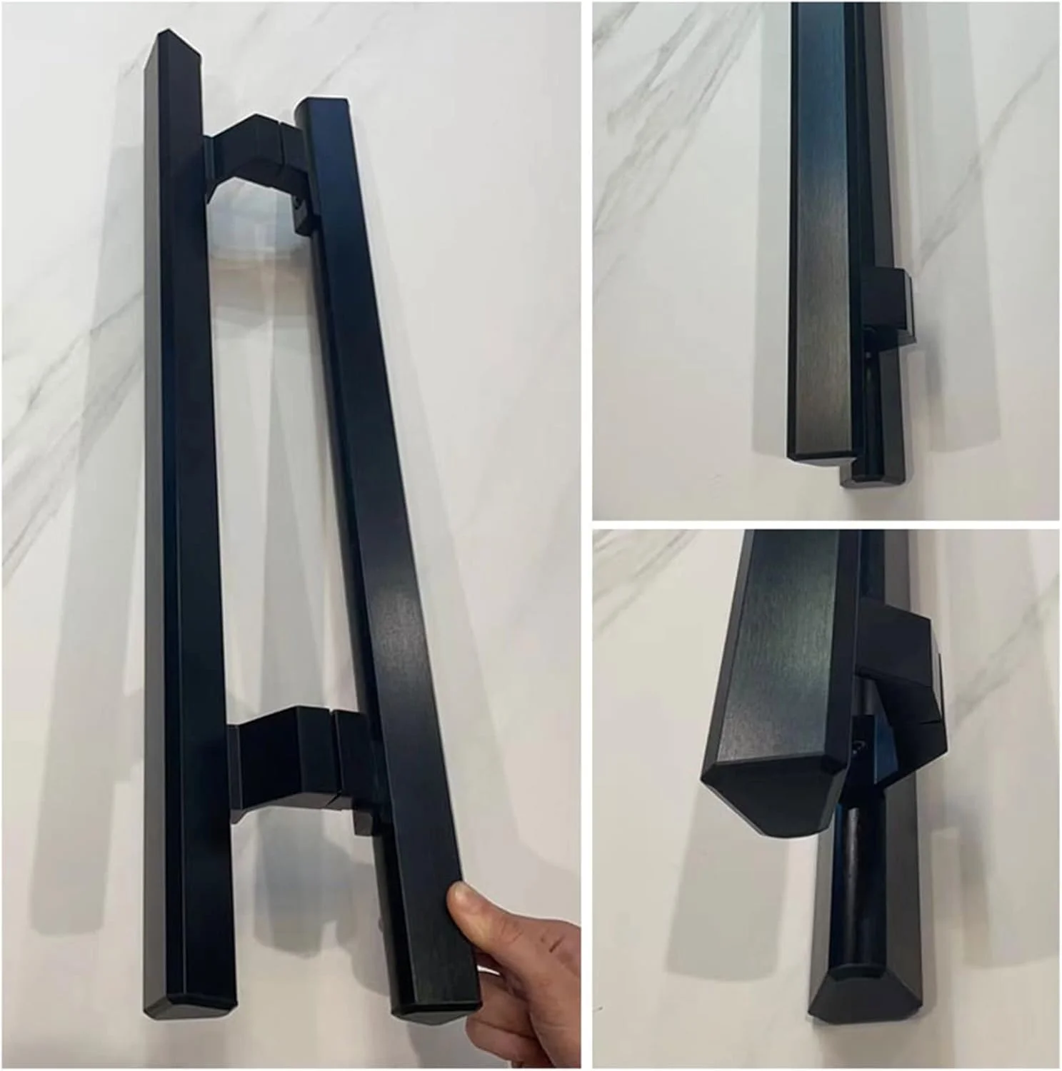 دستگیره کشویی درب انبار، دستگیره فشاری کششی درب انبار، دستگیره های درب شیشه ای آلومینیومی سنگین، دستگیره های کششی درب ورودی تجاری برای دفتر، طلایی-L 80cm/31.5in - 60cm دستگیره کشویی درب انبار، دستگیره فشاری کششی درب انبار، دستگیره های درب شیشه ای آلومینیومی سنگین، دستگیره های کششی درب ورودی تجاری برای دفتر، طلایی-L 80cm/31.5in - 60cm