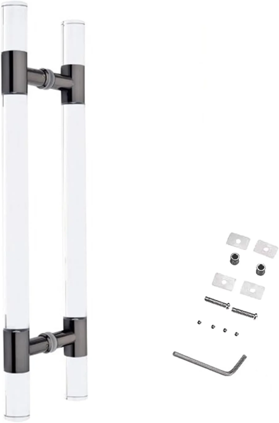 دستگیره میله ای فشاری کششی مدرن، دستگیره میله ای درب بیرونی/هتل، دستگیره درب دو طرفه فشاری کششی برای درب شیشه ای/درب چوبی/درب ورودی، لغزنده شفاف H شکل، مشکی - بلند 80 سانتی متر / 31.5 اینچ دستگیره میله ای فشاری کششی مدرن، دستگیره میله ای درب بیرونی/هتل، دستگیره درب دو طرفه فشاری کششی برای درب شیشه ای/درب چوبی/درب ورودی، لغزنده شفاف H شکل، مشکی - بلند 80 سانتی متر / 31.5 اینچ