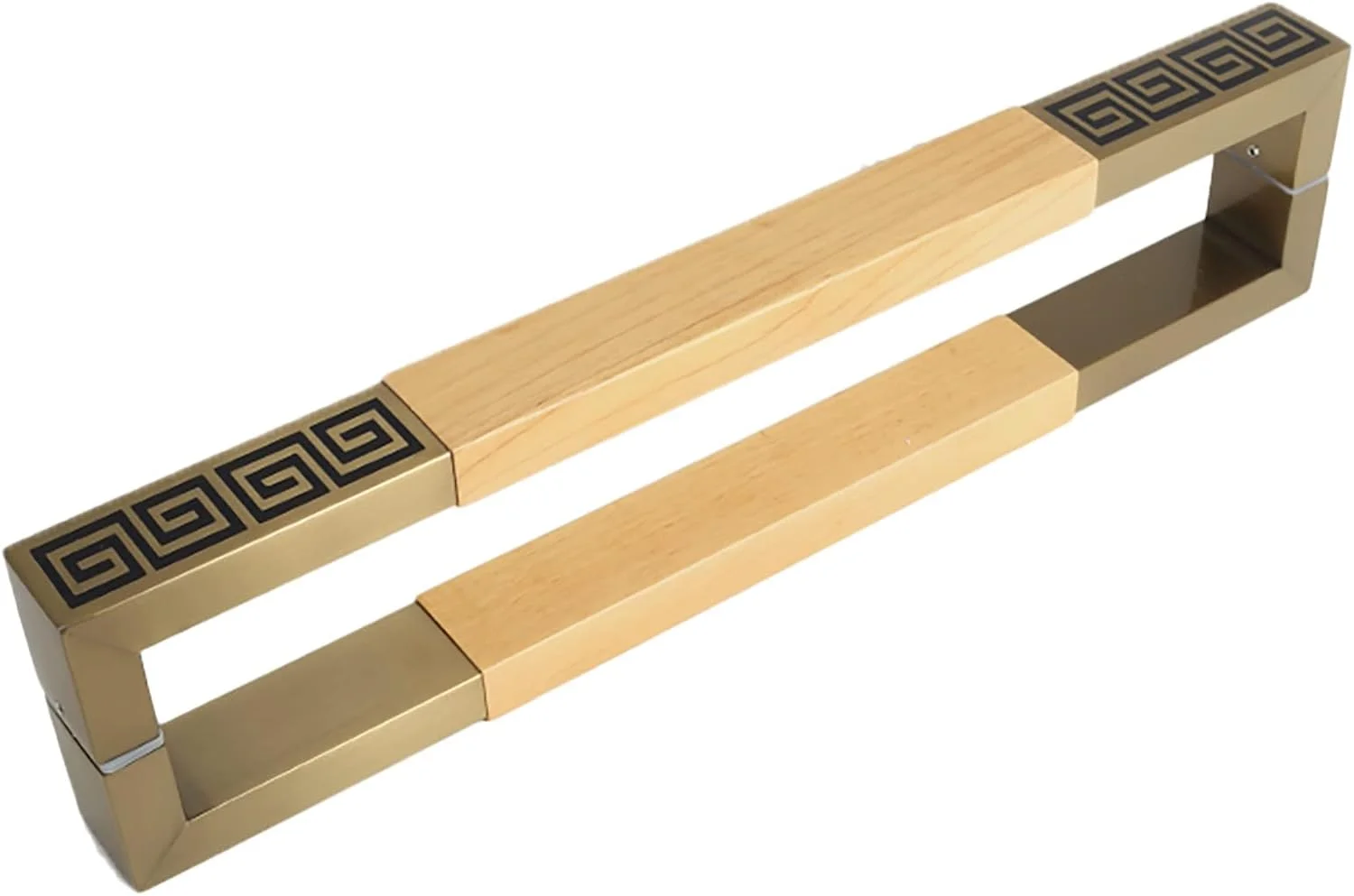 دستگیره کشویی درب انبار، دستگیره های بزرگ کشویی درب انبار، دستگیره های میله ای H شکل قدیمی برای درب های شیشه ای اداری/فروشگاهی/مغازه، نصب آسان، B-60cm/23.6in