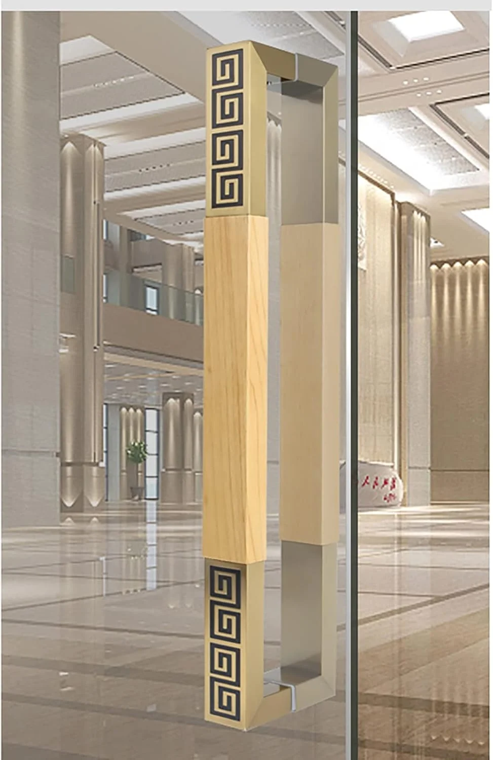 دستگیره کشویی درب انبار، دستگیره های بزرگ کشویی درب انبار، دستگیره های میله ای H شکل قدیمی برای درب های شیشه ای اداری/فروشگاهی/مغازه، نصب آسان، B-60cm/23.6in دستگیره کشویی درب انبار، دستگیره های بزرگ کشویی درب انبار، دستگیره های میله ای H شکل قدیمی برای درب های شیشه ای اداری/فروشگاهی/مغازه، نصب آسان، B-60cm/23.6in