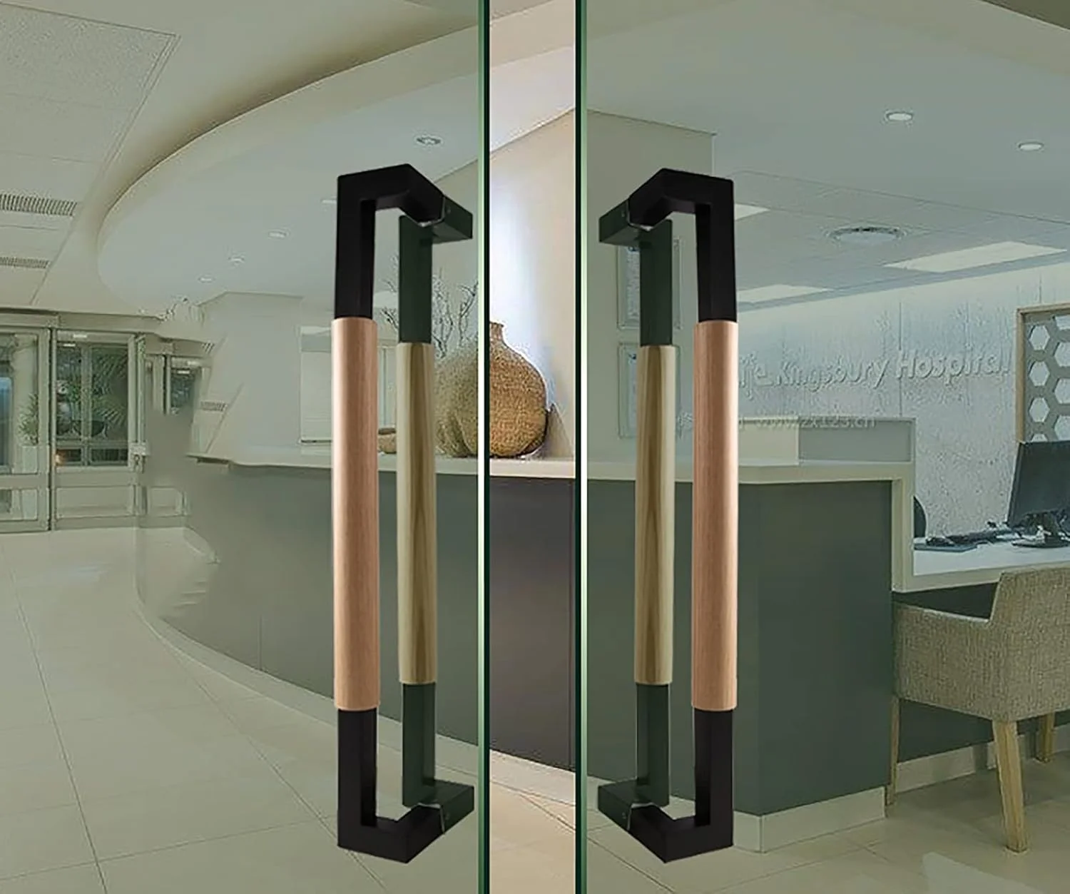 دستگیره درب کشویی دو طرفه مدرن - 40/60/80/100 سانتی متر، دستگیره درب انبار کشویی استیل ضد زنگ و چوب مشکی، مناسب برای درهای شیشه ای/چوبی/اداری/هتلی/حیاط D، 80 سانتی متر دستگیره درب کشویی دو طرفه مدرن - 40/60/80/100 سانتی متر، دستگیره درب انبار کشویی استیل ضد زنگ و چوب مشکی، مناسب برای درهای شیشه ای/چوبی/اداری/هتلی/حیاط D، 80 سانتی متر