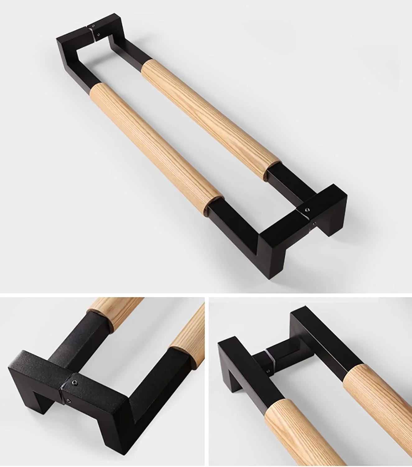 دستگیره درب کشویی دو طرفه مدرن - 40/60/80/100 سانتی متر، دستگیره درب انبار کشویی استیل ضد زنگ و چوب مشکی، مناسب برای درهای شیشه ای/چوبی/اداری/هتلی/حیاط D، 80 سانتی متر دستگیره درب کشویی دو طرفه مدرن - 40/60/80/100 سانتی متر، دستگیره درب انبار کشویی استیل ضد زنگ و چوب مشکی، مناسب برای درهای شیشه ای/چوبی/اداری/هتلی/حیاط D، 80 سانتی متر