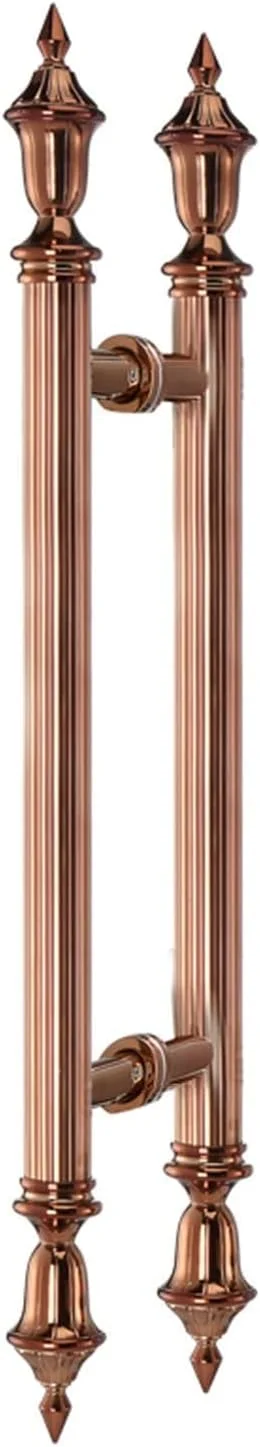 دستگیره درب کشویی انبار، مناسب برای درب حمام/آشپزخانه/فضای داخلی، یک جفت دستگیره دو طرفه با کیت کامل، برای درب چوبی/درب ورودی، مدل 3-60 سانتی متر/23.6 اینچ