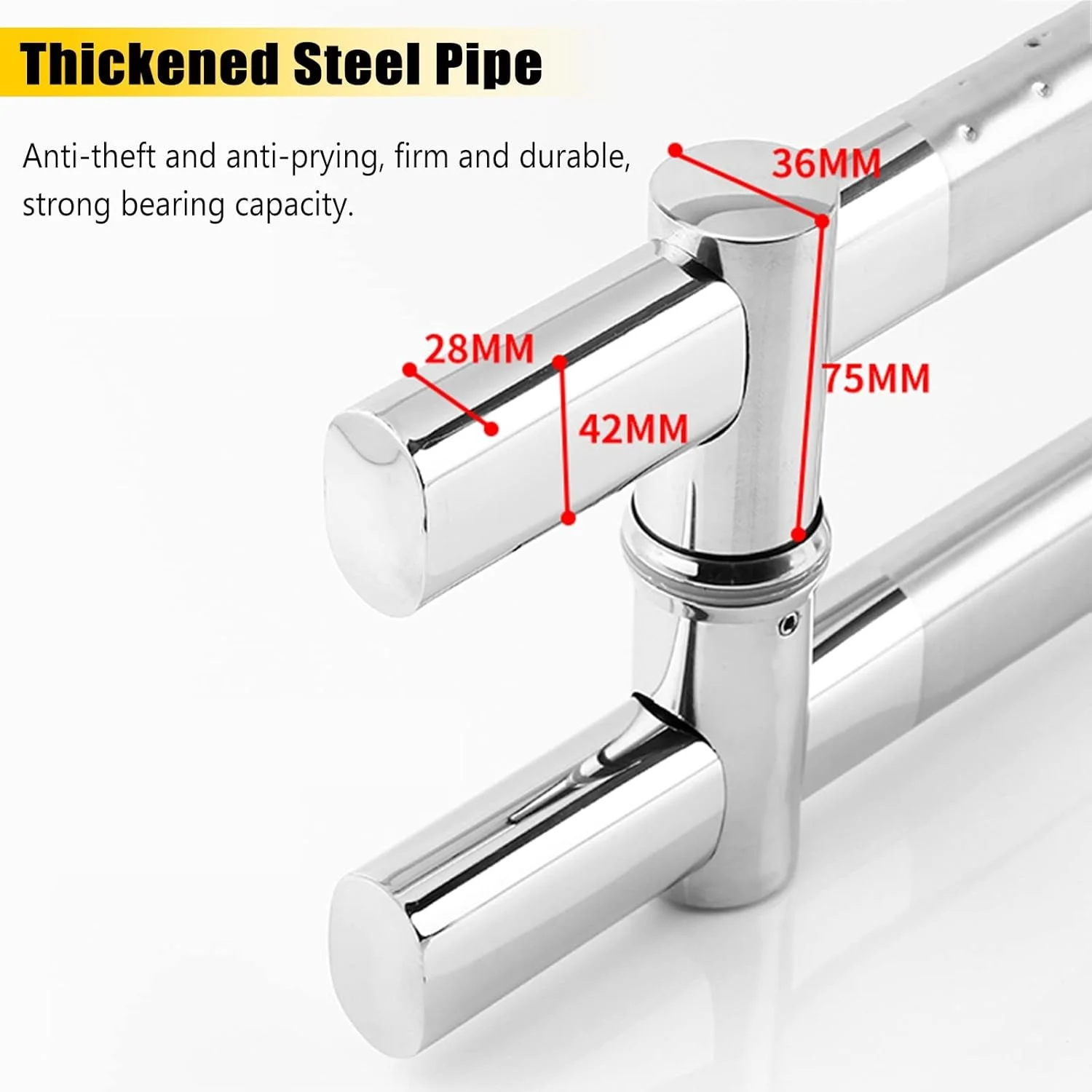 دستگیره درب ورودی مدرن، دستگیره های بلند درب جلو، دستگیره کشویی درب انبار استیل، ست سخت افزاری درب های شیشه ای/چوبی، دستگیره دو طرفه همسطح میله به میله، 180 سانتی متر/70.9 اینچ - 150 سانتی متر دستگیره درب ورودی مدرن، دستگیره های بلند درب جلو، دستگیره کشویی درب انبار استیل، ست سخت افزاری درب های شیشه ای/چوبی، دستگیره دو طرفه همسطح میله به میله، 180 سانتی متر/70.9 اینچ - 150 سانتی متر