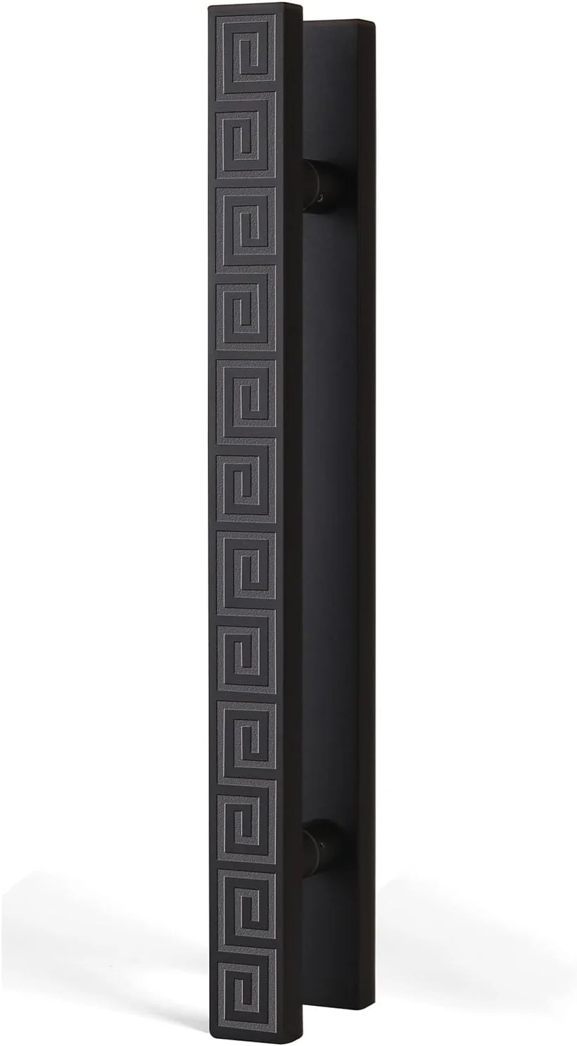 دستگیره درب کشویی انبار، دستگیره های دو طرفه استیل ضد زنگ برای درب های شیشه ای، دروازه های چوبی، اتصالات سخت افزاری درب، خاکستری روشن - 60 سانتی متر