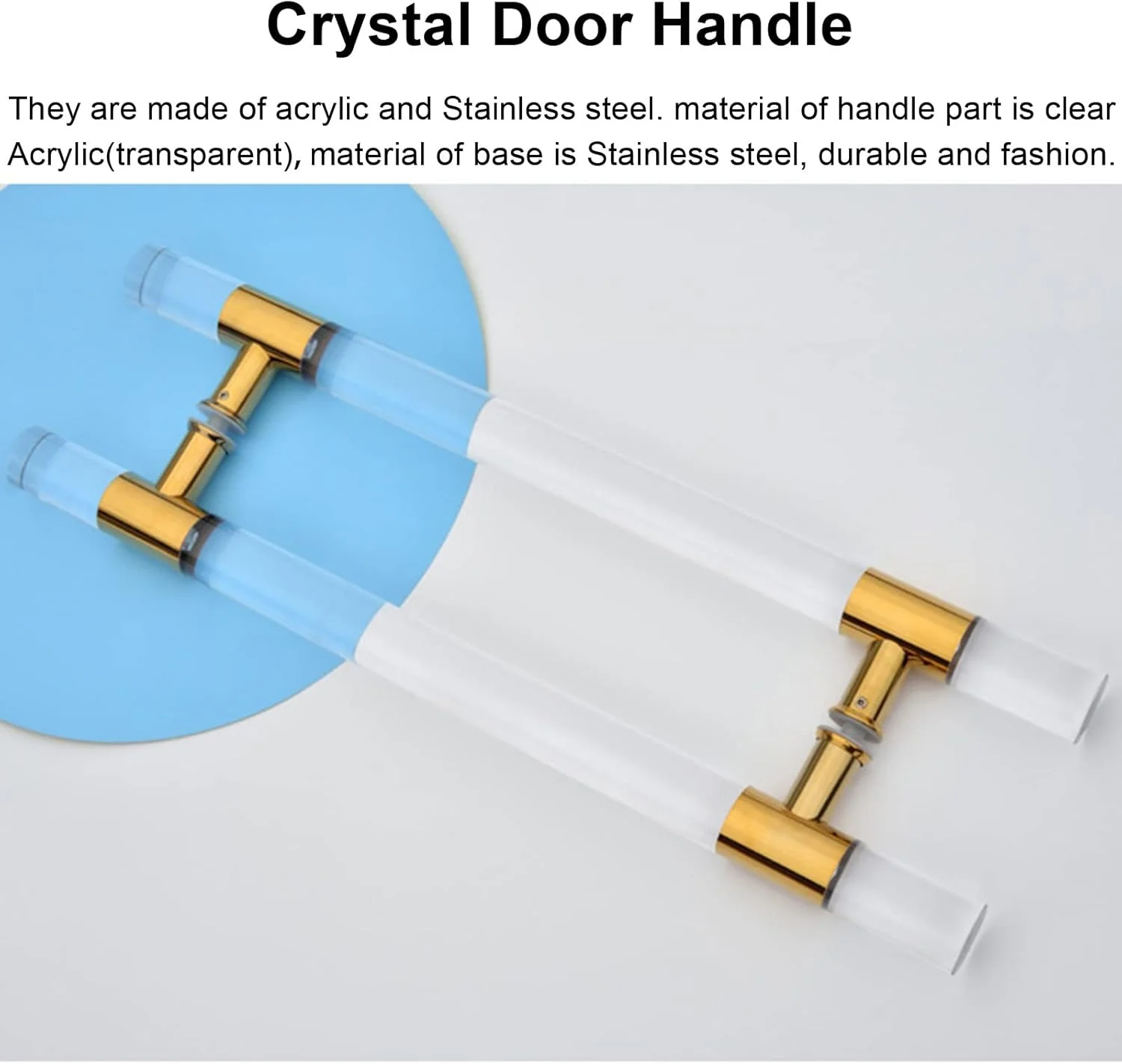 دستگیره درب کشویی انبار، مناسب درب حمام، شیشه ای گرد، 23/31/39/47/59 اینچ، دستگیره فشاری کریستالی شفاف آکریلیک، شامل اتصالات، 80 سانتی متر دستگیره درب کشویی انبار، مناسب درب حمام، شیشه ای گرد، 23/31/39/47/59 اینچ، دستگیره فشاری کریستالی شفاف آکریلیک، شامل اتصالات، 80 سانتی متر