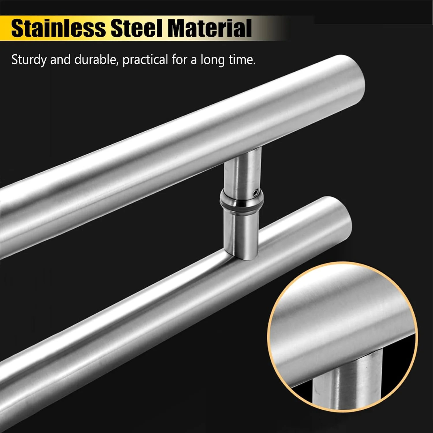 دستگیره کشویی درب انبار، دستگیره های فشاری درب، دستگیره های سنگین برای سوله، انبار، درب شیشه ای تجاری، پرداخت فولاد ضد زنگ برس خورده، نصب آسان، برس خورده - 180 سانتی متر / 70.9 اینچ - 150 سانتی متر دستگیره کشویی درب انبار، دستگیره های فشاری درب، دستگیره های سنگین برای سوله، انبار، درب شیشه ای تجاری، پرداخت فولاد ضد زنگ برس خورده، نصب آسان، برس خورده - 180 سانتی متر / 70.9 اینچ - 150 سانتی متر