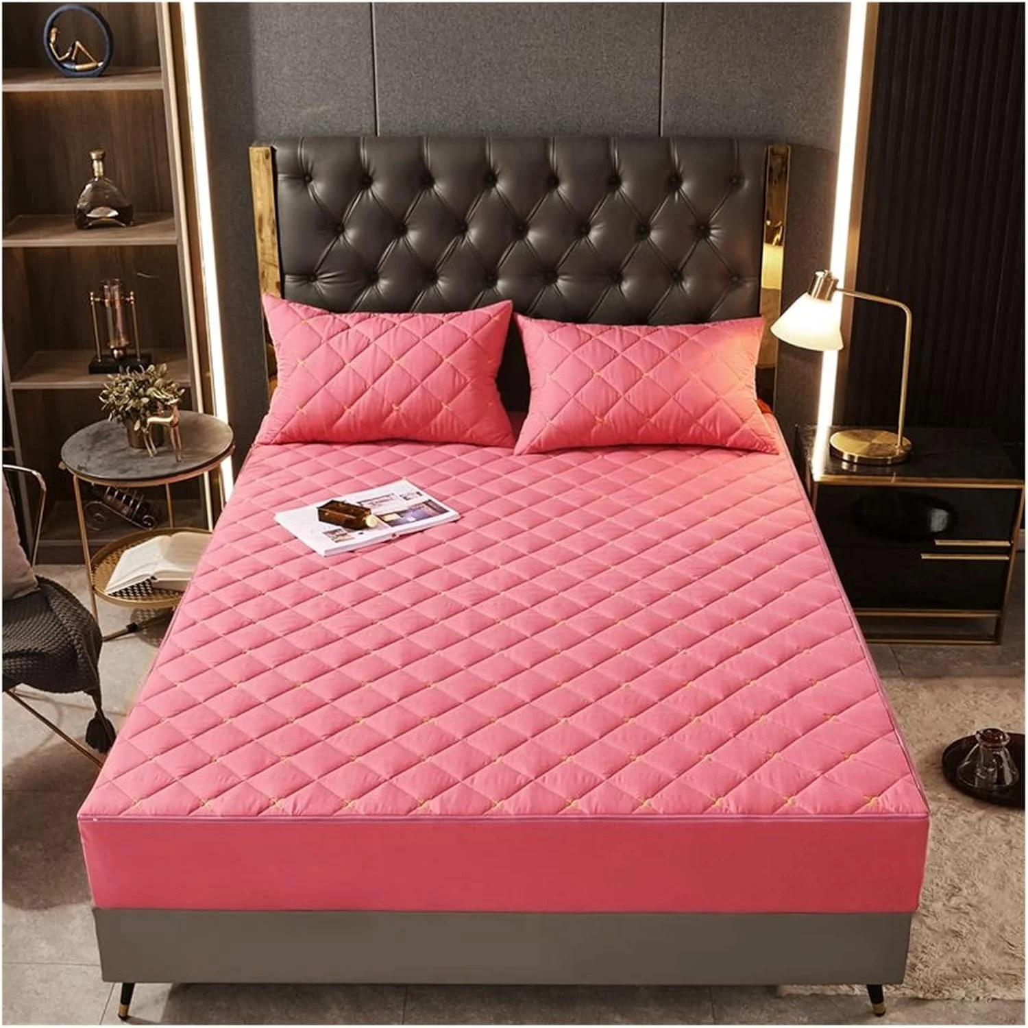 ست ملحفه تشک دار سلفر، ملحفه کش دار لحافی، روکش تشک، روتختی قابل تنفس (رنگ: 01، سایز: 150X200X25cm)