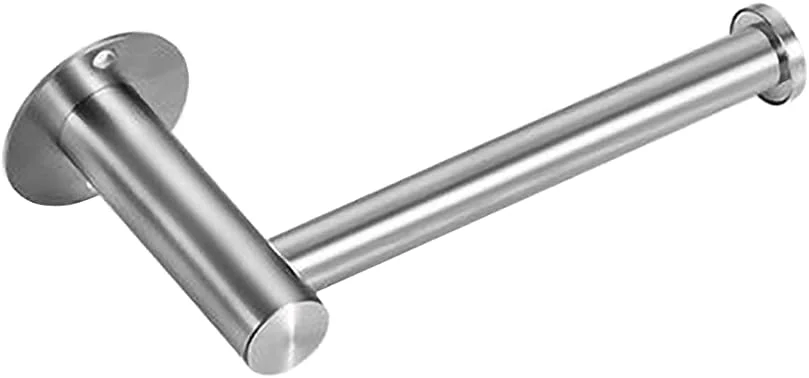 جا دستمال توالت استیل تک لوله ای OOPP، همراه با چسب بدون میخ، نقره ای