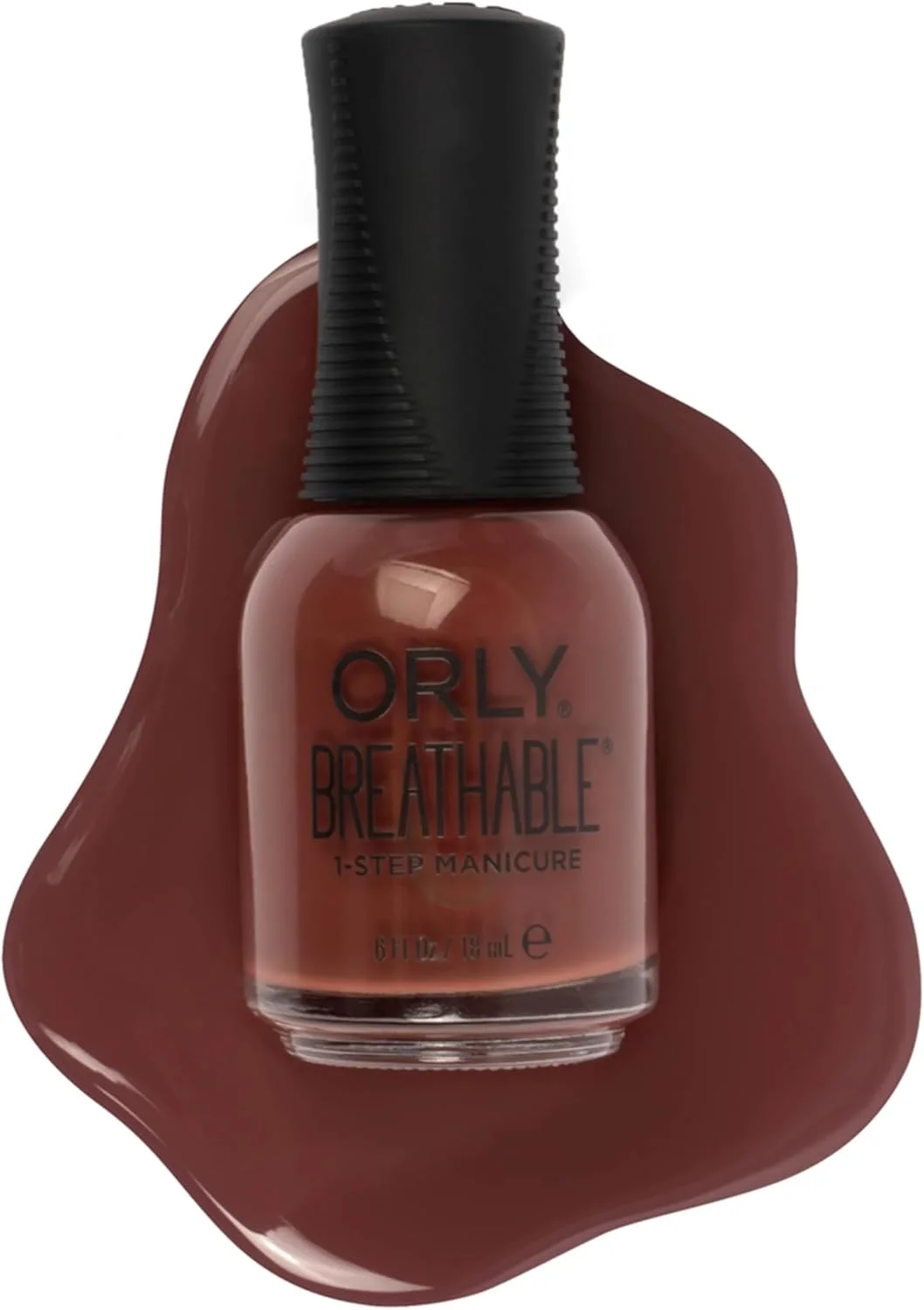 لاک ناخن تنفسی اورلی مجموعه Loose Threads | رنگ های مات برای پاییز و زمستان (Leather You Like It or Not، 18 میلی لیتر)