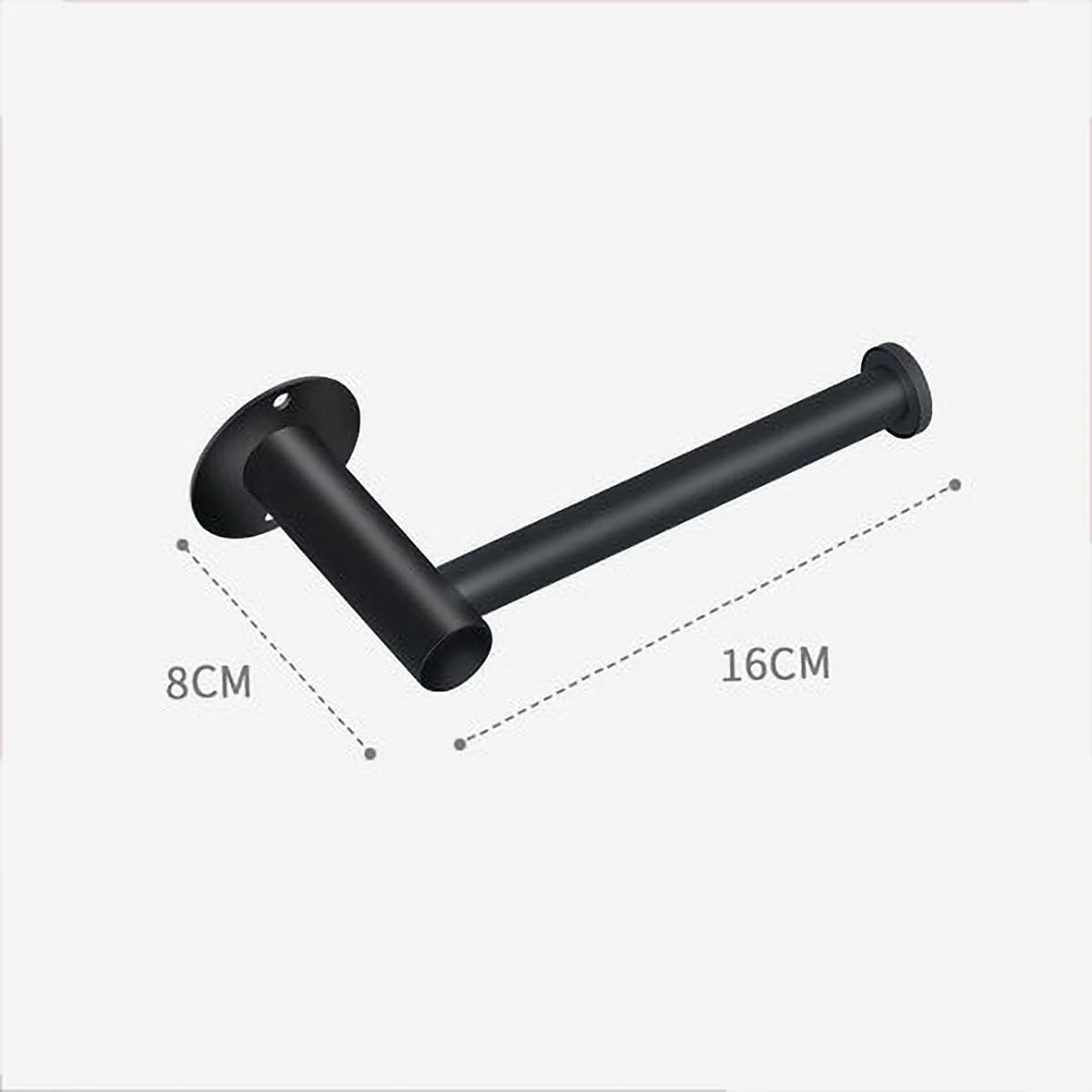 جا دستمال توالت استیل تک لوله ای OOPP، همراه با چسب بدون میخ، نقره ای