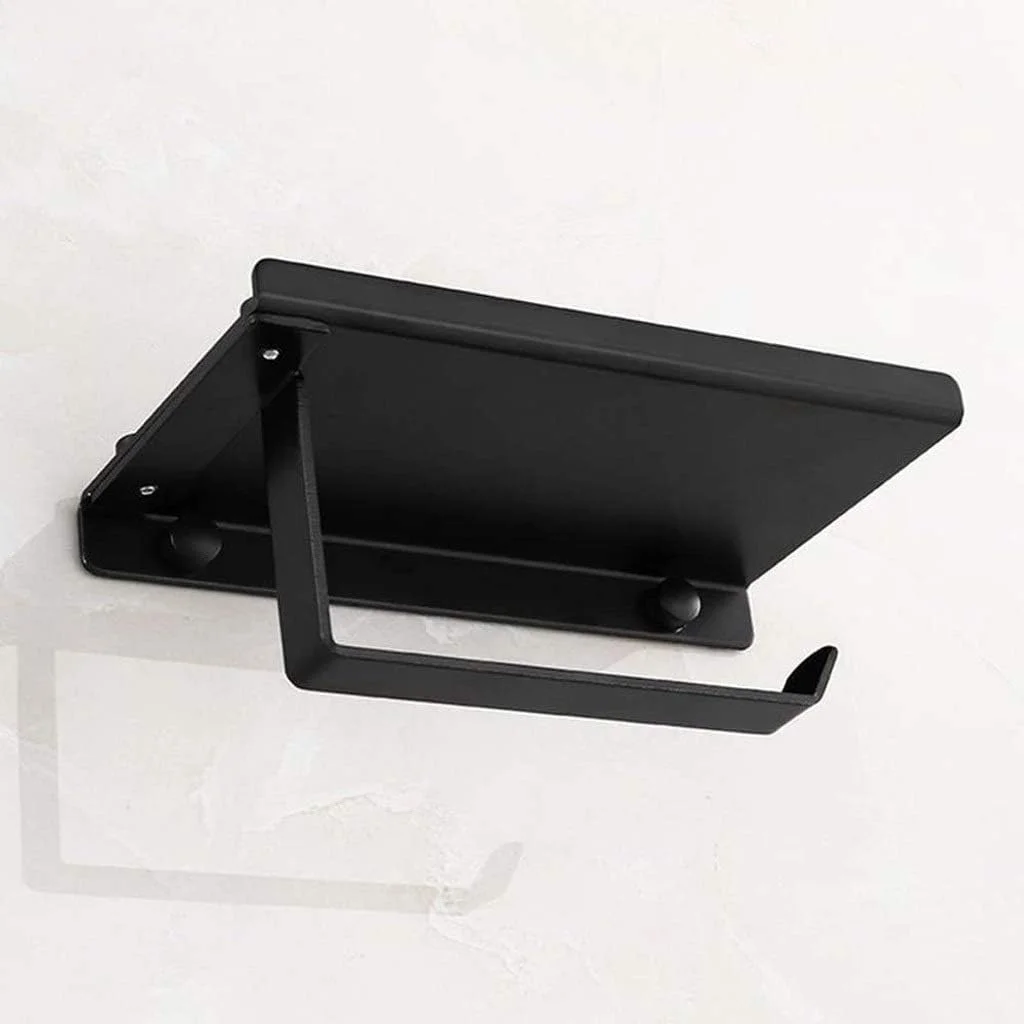 جا دستمال کاغذی فلزی با قفسه، نصب دیواری مناسب حمام و آشپزخانه