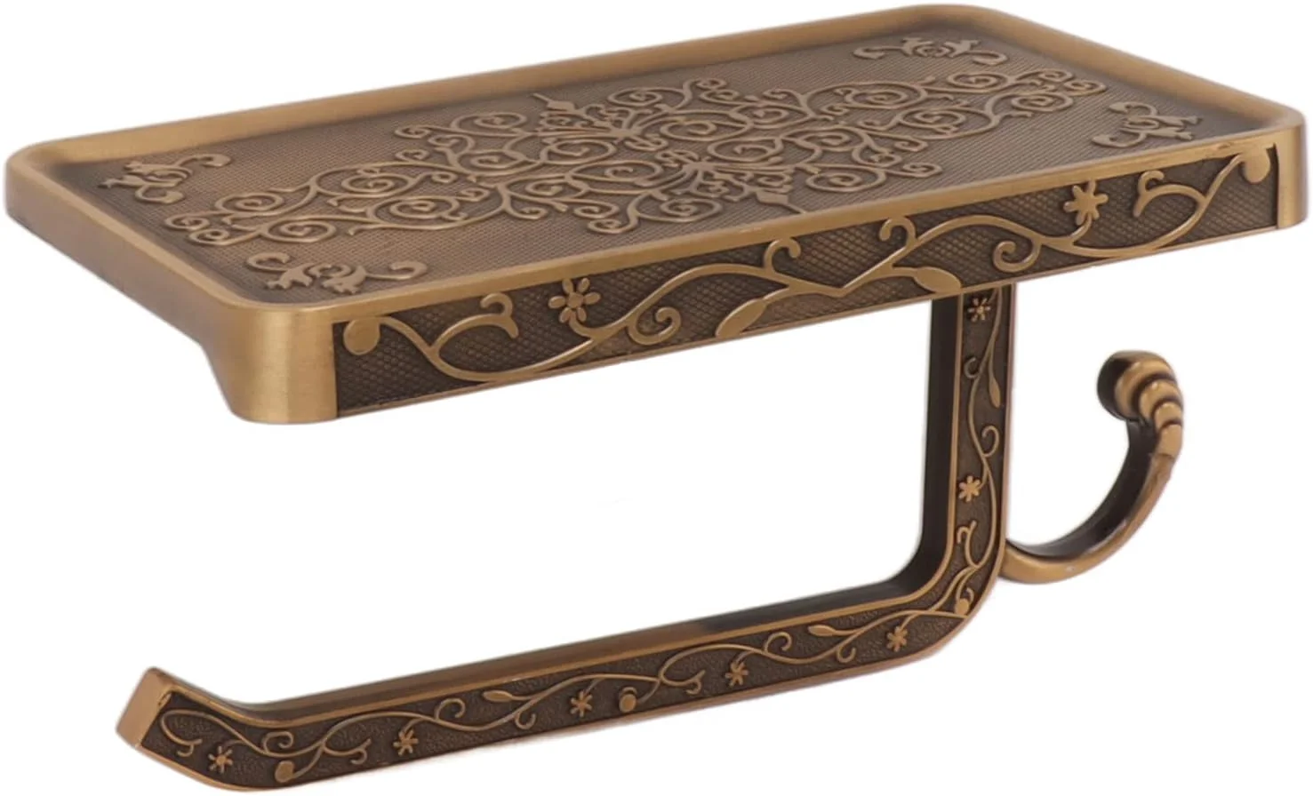 جا کاغذی توالت آلومینیوم فضایی طرح قدیمی مناسب حمام، اتاق نشیمن، اتاق خواب (مدل C)