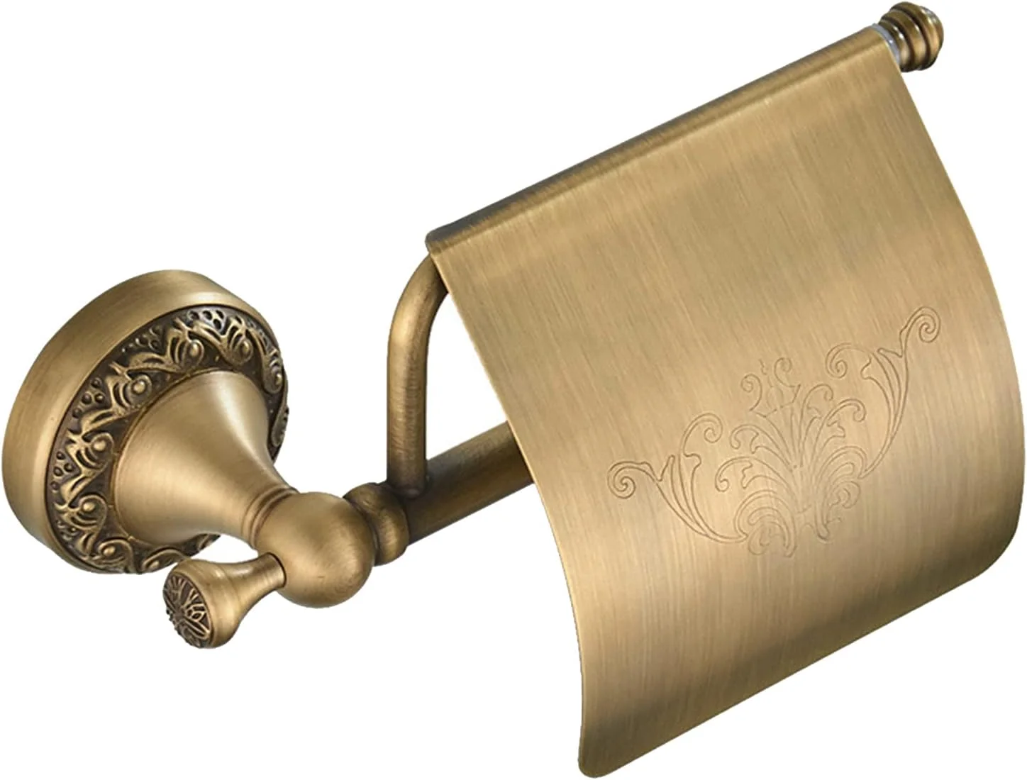 جا دستمال کاغذی توالت LIU با روکش، مسی طرح قدیمی، نصب دیواری، مناسب خانه، ویلا، هتل، آپارتمان، سطح حکاکی شده طرح قدیمی